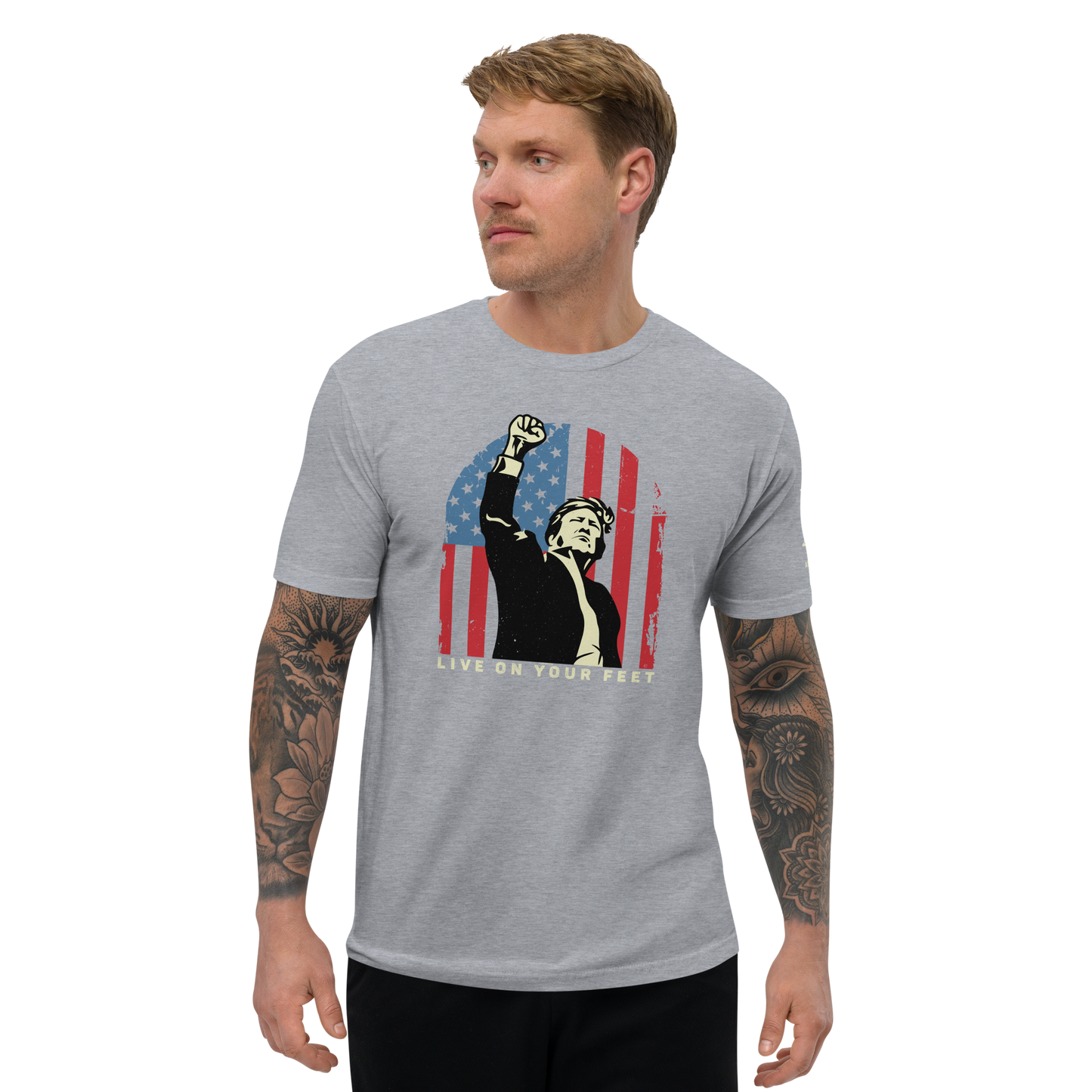 Trump Victory T-shirt - Live on Your Feet (color)